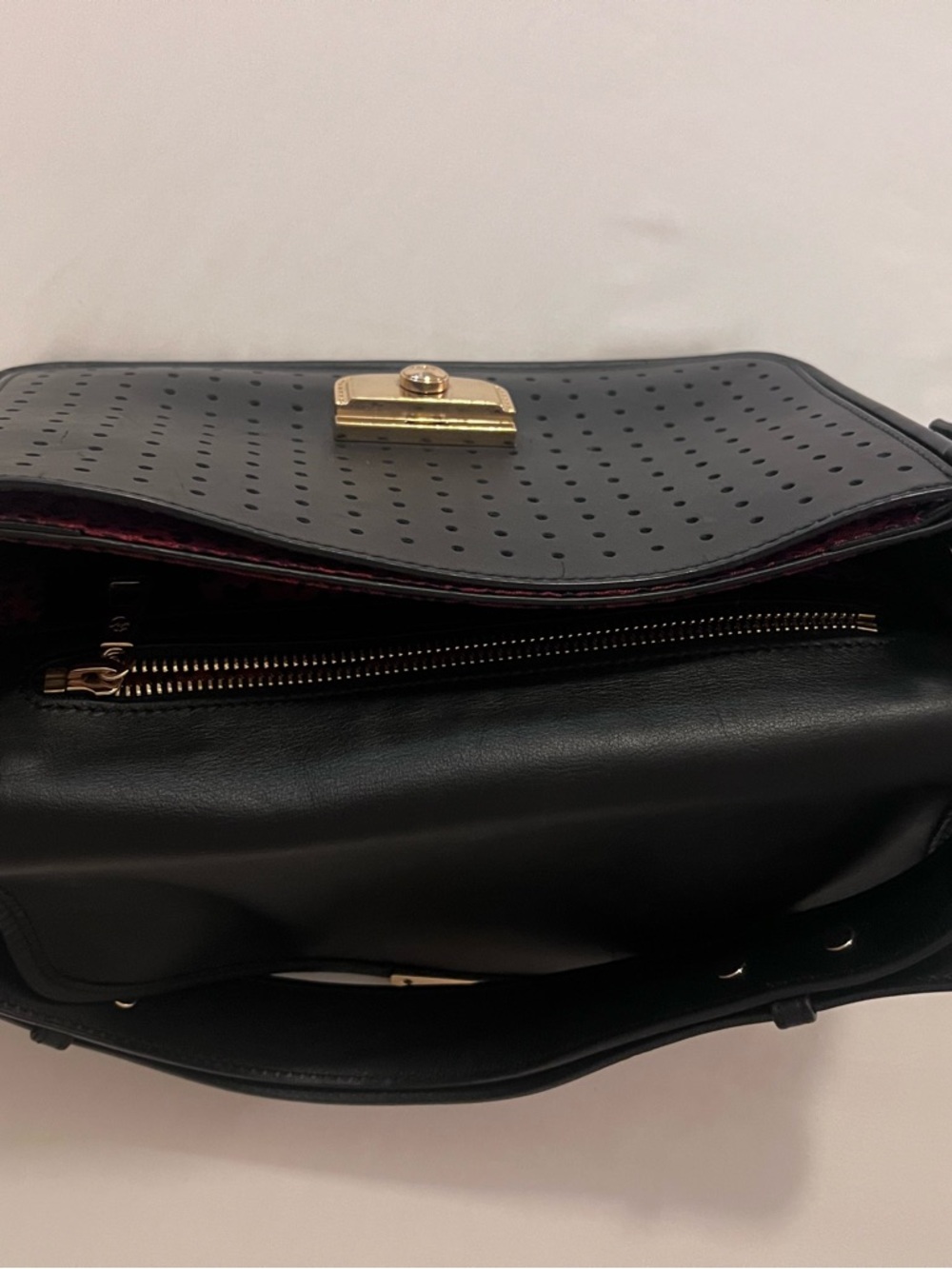 Longchamp Mademoiselle Calfskin Leather Crossbody Bag - Picture 9 of 13